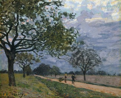A estrada de Versalhes para Louveciennes, provavelmente em 1879. de Alfred Sisley