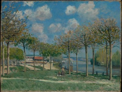 O Sena em Bougival de Alfred Sisley