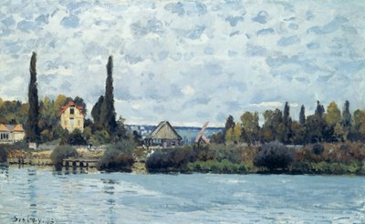 O Sena em Bougival, 1873 de Alfred Sisley