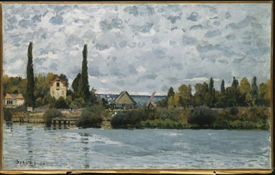 O Sena em Bougival, 1873 de Alfred Sisley
