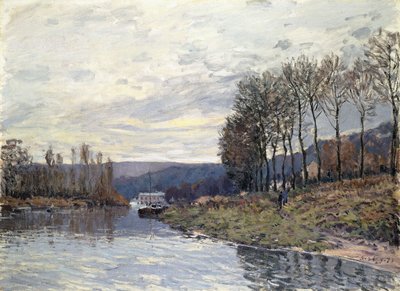 O Sena em Bougival, 1873 de Alfred Sisley