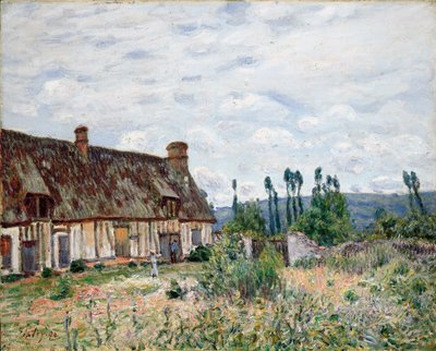 A casa de palha abandonada, 1894 de Alfred Sisley