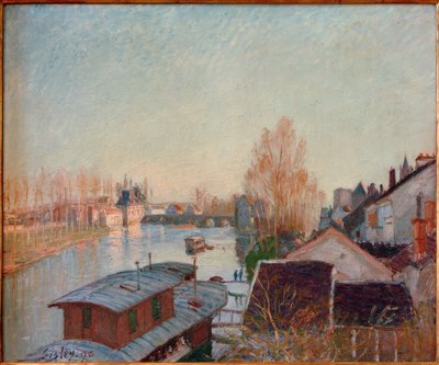 Costa do Loing em Moret de Alfred Sisley