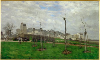 Vista de Montmartre de Alfred Sisley