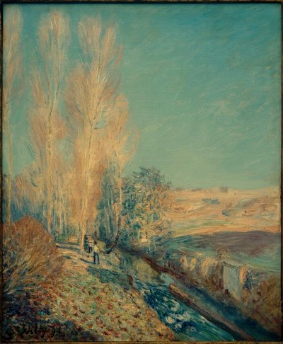 Verão de São Martinho - Arredores de Moret de Alfred Sisley