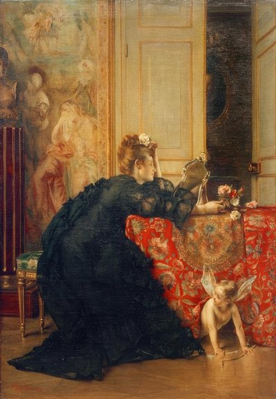 A. Stevens, a viúva ou o último dia de viuvez de Alfred Emile Stevens