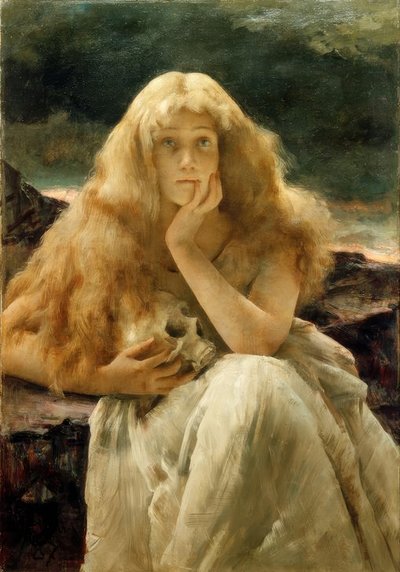 Maria Magdalena A.Stevens de Alfred Emile Stevens