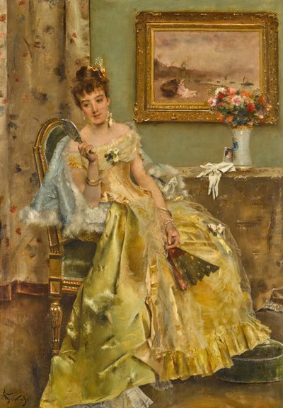 Coqueteria. de Alfred Emile Stevens
