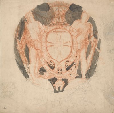 Desenho para um brasão de armas de Alfred Emile Stevens