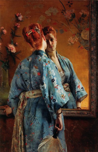 A parisiense japonesa, ca 1871-1874. de Alfred Emile Stevens