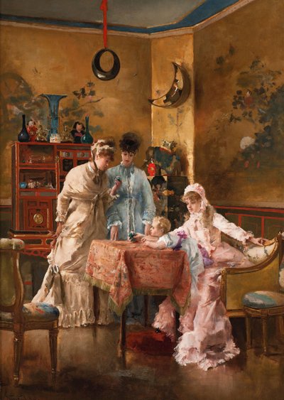 Os Visitantes, 1881. de Alfred Emile Stevens