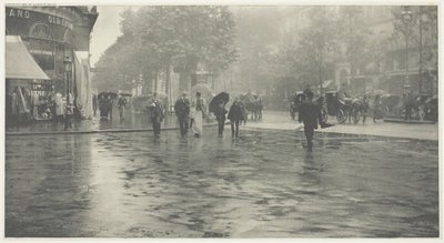 Um dia molhado no Boulevard, Paris de Alfred Stieglitz