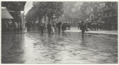 Um dia molhado no Boulevard, Paris de Alfred Stieglitz