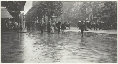 Um dia molhado no Boulevard, Paris, 1894, impresso em 191832. de Alfred Stieglitz