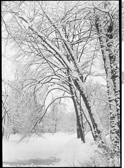 Paisagem de neve, Berlim de Alfred Stieglitz