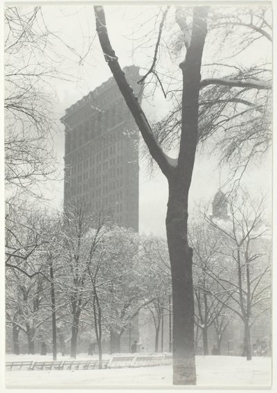 O Flatiron, 1903, impresso em 192039. de Alfred Stieglitz