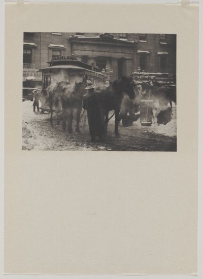 The Terminal, 1893, impresso em 1911. de Alfred Stieglitz