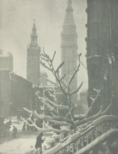 Duas Torres, Nova York, 1911. de Alfred Stieglitz