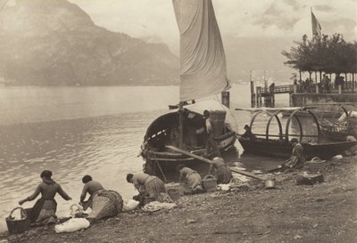 Lavadeiras no Lago de Como de Alfred Stieglitz