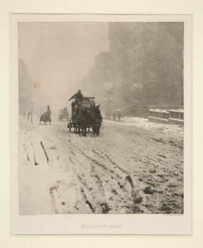 Inverno - Quinta Avenida de Alfred Stieglitz