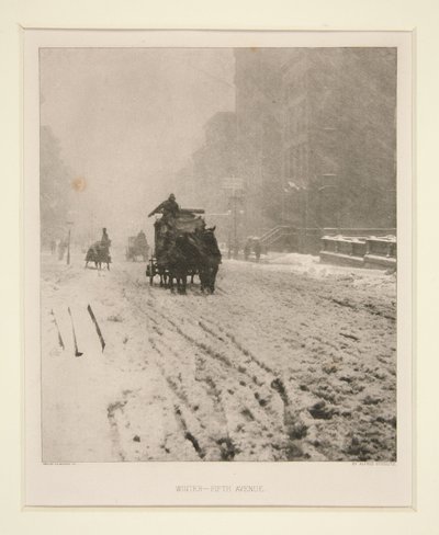 Inverno - Quinta Avenida de Alfred Stieglitz