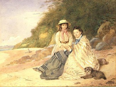 Mãe e Filha com Cão de Alfred Tidey
