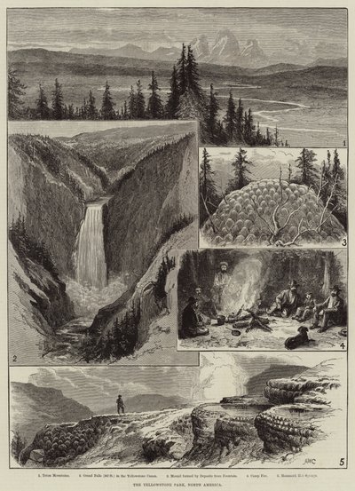 O parque yellowstone, américa do norte de Alfred W. Cooper