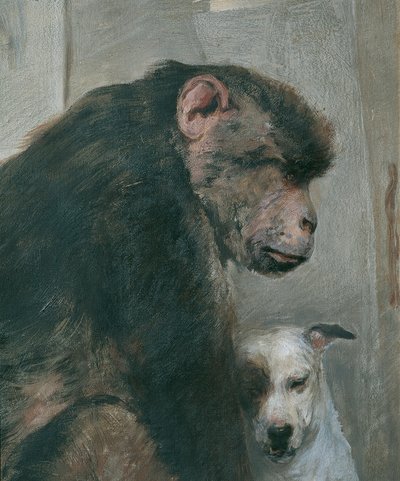 Macaco e cão de Alfred Wesemann
