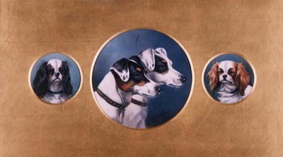 Fox Terriers e o Rei Charles Spaniels de Alfred Wheeler