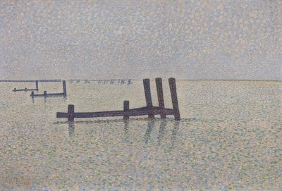 Canal da Mancha em Nieuwpoort. Por volta de 1889 de Alfred William Finch