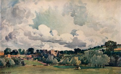 Castelo de Ludlow, c1880 de Alfred William Rich