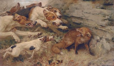 "Faça o seu pior" de Alfred William Strutt