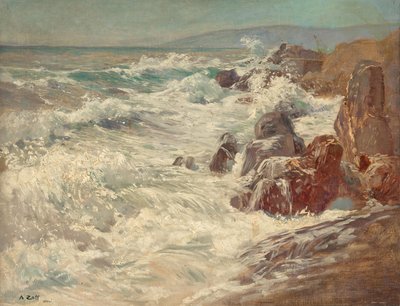Surf na costa de Nervi de Alfred Zoff