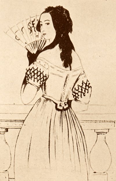 George Sand (desenho) de Alfred de Musset