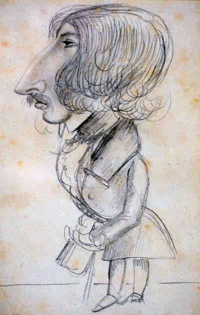Auto-retrato, 1838 de Alfred de Musset