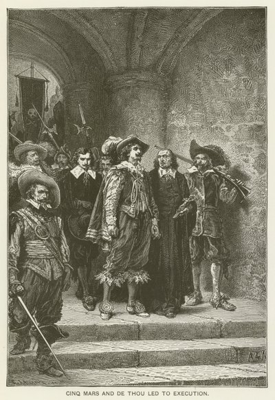 Cinq Mars e De Thou levaram à execução de Alfred de Vigny