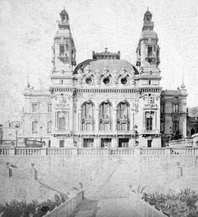 O cassino em Monte Carlo, Mônaco, final do século XIX. de Alfredo Noack