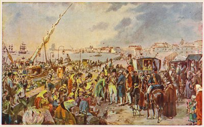 João de Bragança, Príncipe Regente de Portugal, parte para o Brasil de Alfredo Roque Gameiro