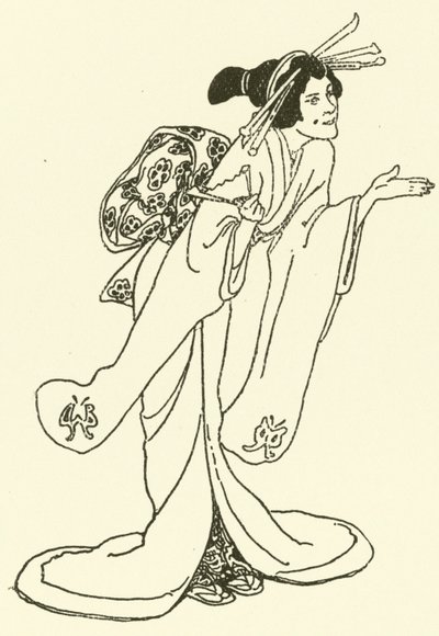 Ilustração para A História de O Mikado (gravura) de Alice Bolingbroke (after) Woodward