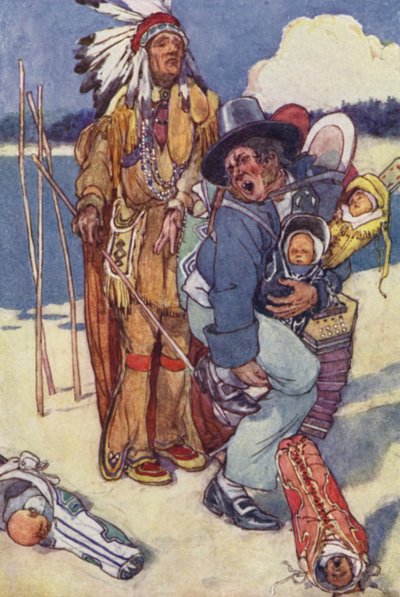 Enfermeira dos Papooses! (cor litho) de Alice Bolingbroke (after) Woodward