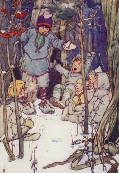 Havia Seis deles (cor litho) de Alice Bolingbroke (after) Woodward