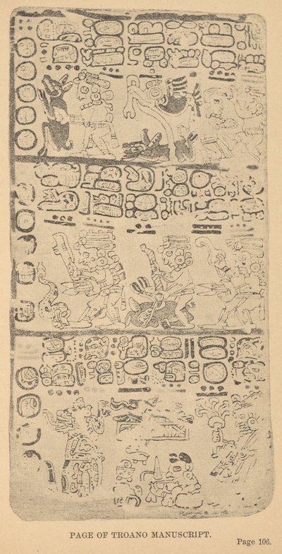 Página do manuscrito de Troano de Alice Dixon Le Plongeon