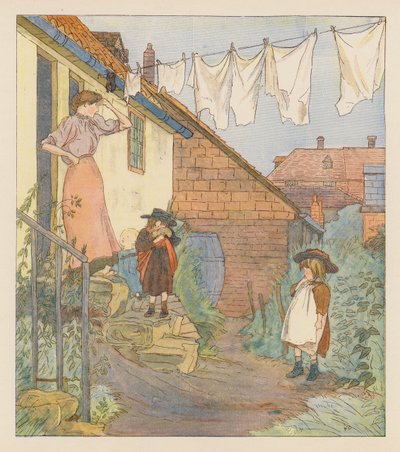 Não há sorte na casa (litografia a cores) de Alice Maud Beddington