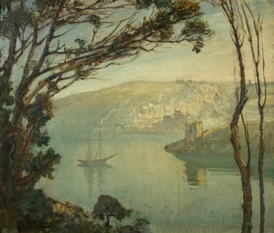 Uma Manhã de Inverno, Fowey (óleo sobre tela) de Alice Maud Fanner