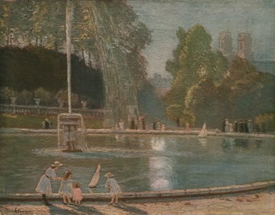 La Fontaine, final do século XIX-início do século XX, c1930. de Alice Maud Fanner
