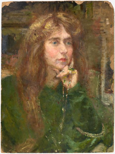Natalie com Colar, ca. 1900. de Alice Pike Barney