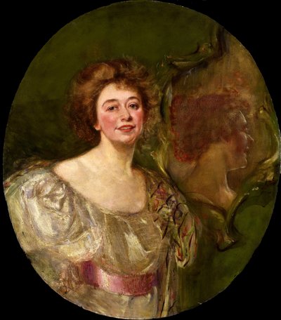 Autorretrato refletido num espelho de Alice Pike Barney