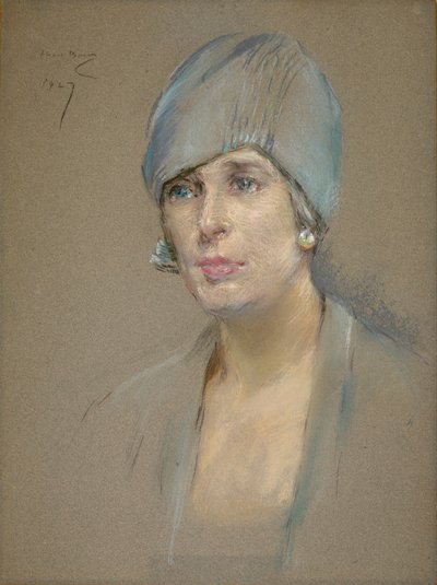 O Visitante (Sra. Richard P. McCullough) de Alice Pike Barney