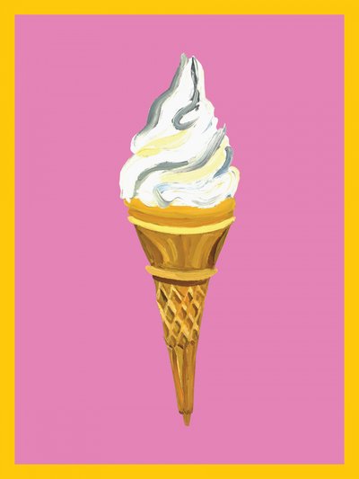 Cone de gelado rosa de Alice Straker