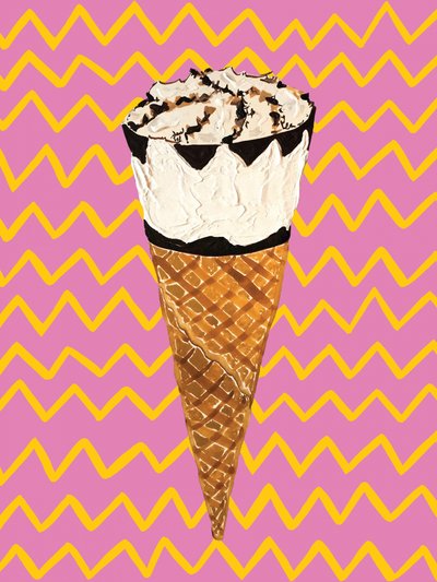 Cone de gelado Pop Art de Alice Straker